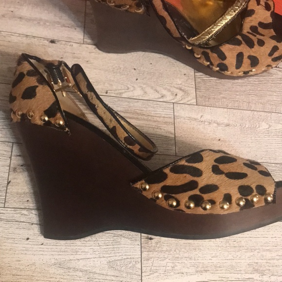 Steve Madden LEOPARD wedges - Picture 4 of 5